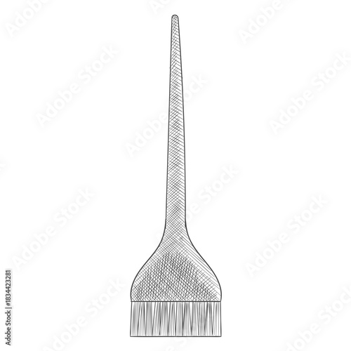 Dye brush hand drawn dye