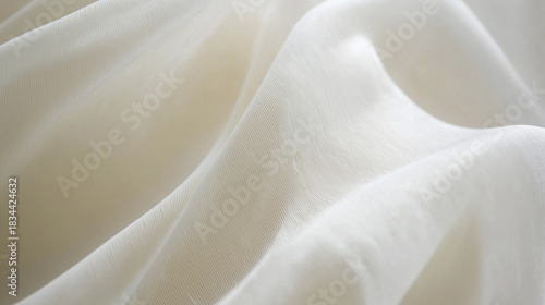 Cloud Dancer Gentle Flowing Creamy Fabric Texture