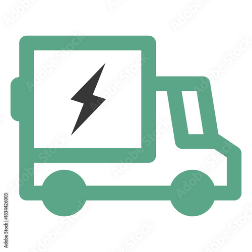 Electric truck logo