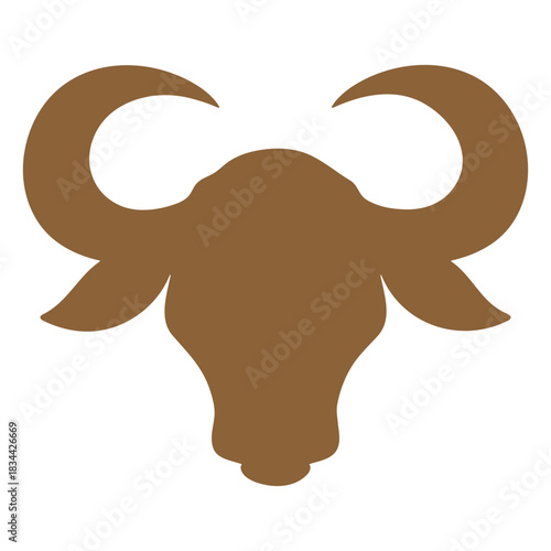 Ox head silhouette
