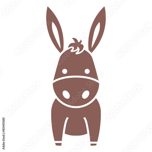 Cute donkey cut out