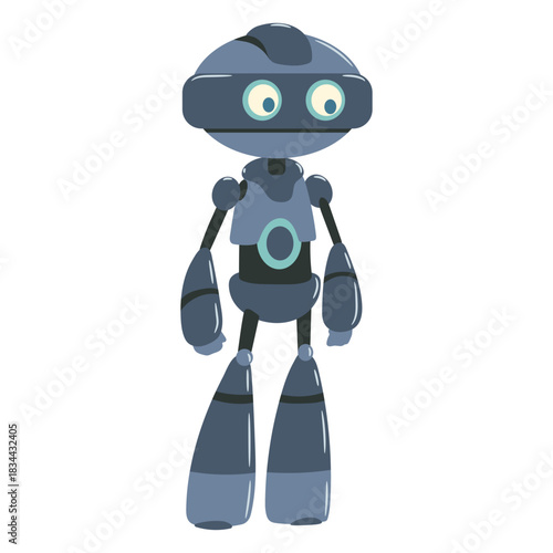 Little robot illustration character