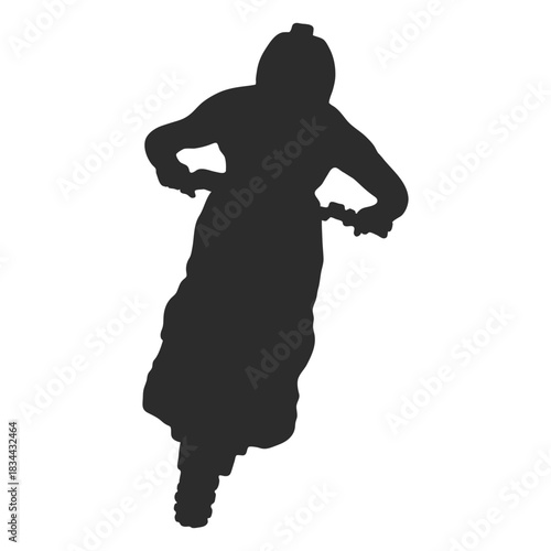 Motocross front silhouette