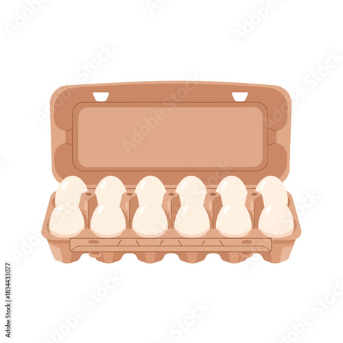 chicken eggs in a box
