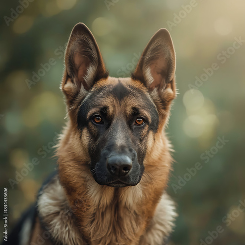 “German Shepherd Dog Portrait Collection – Working Dog, Pet Photography, Close-Up Canine Expressions in Outdoor and Studio Lighting”
