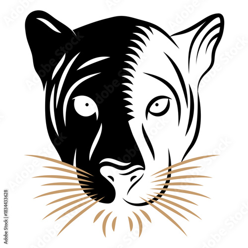 Cougar head duotone