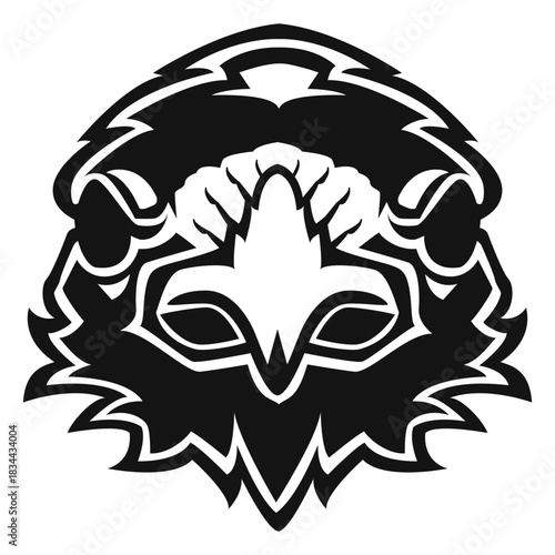 Crow head high contrast