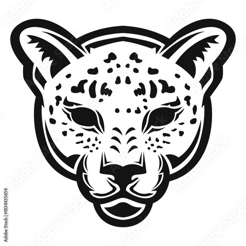 Jaguar head high contrast