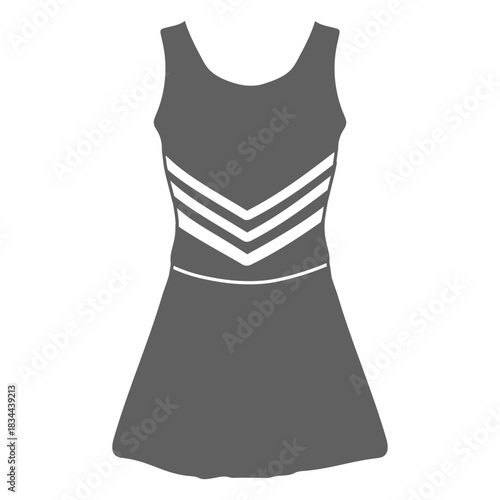 Girl's cheerleader uniform cut-out
