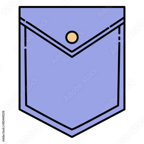 Denim jean clothing pocket