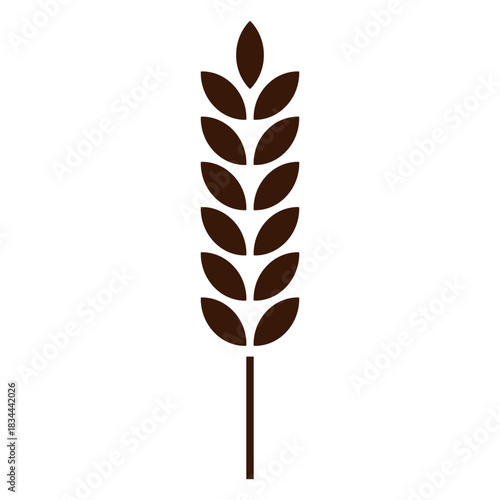 Curved wheat spike cut-out