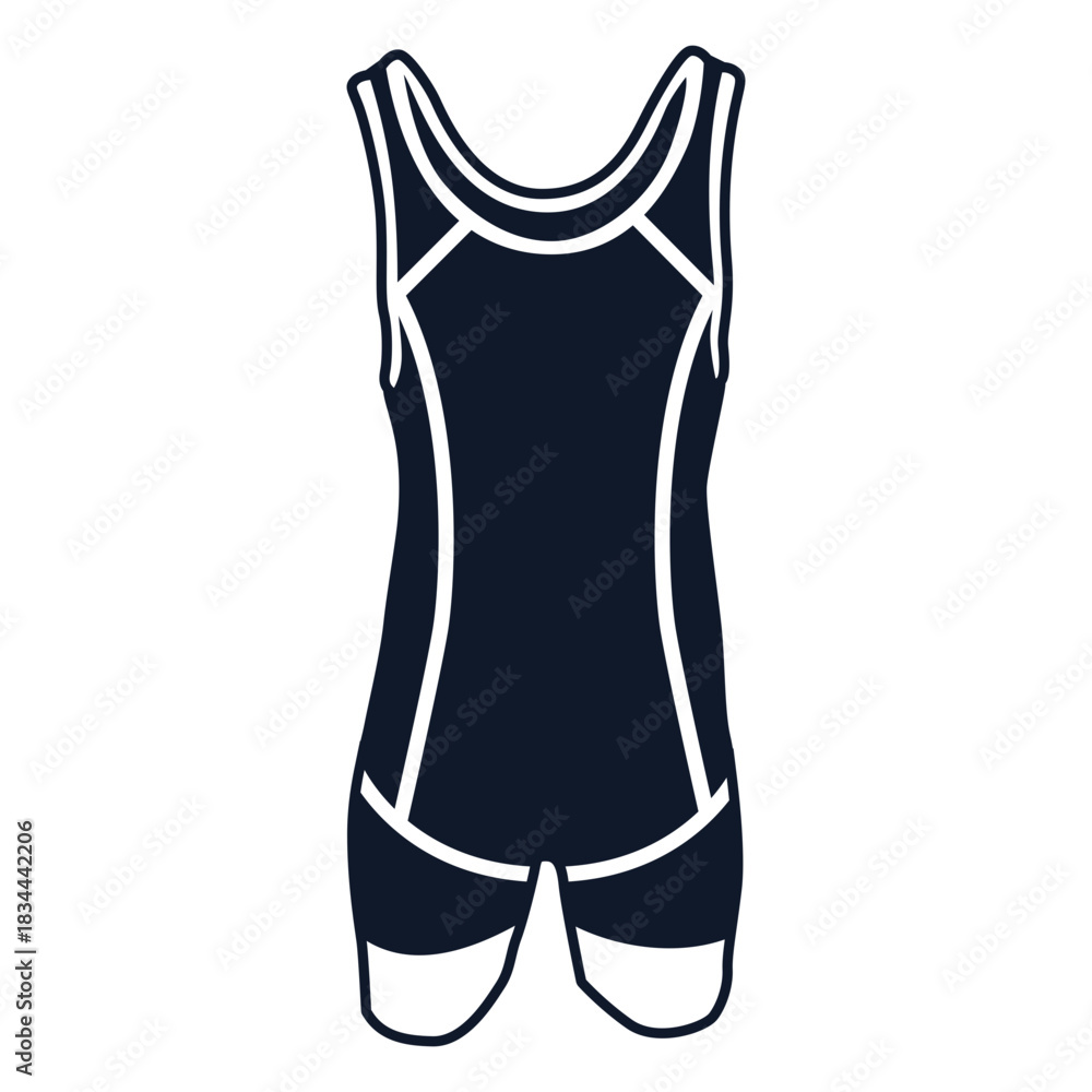 Fototapeta premium Wrestling singlet cut-out