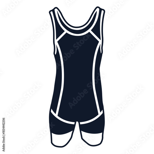 Wrestling singlet cut-out