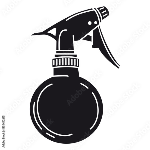 Hair spray bottle cut-out