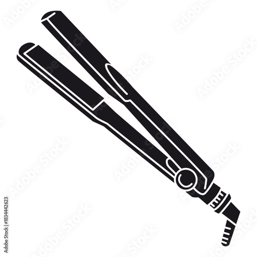 Hair straightener cut-out