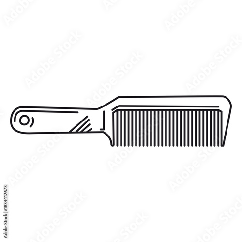 Hair comb salon stroke