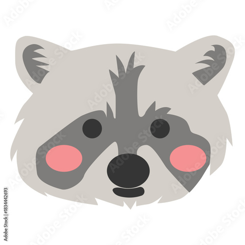 Raccoon head cute