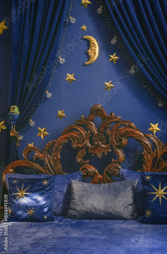 Christmas home decor, set-ups and decorations. Christmas spirit and home decor with a lot of details, in a warm and gentle light with a rich bokeh.