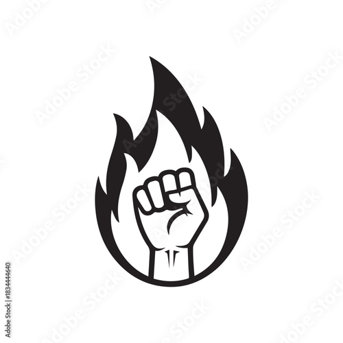 Fiery Fist: Symbol of Revolution