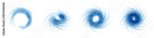 Cool wind swirl shapes smooth air vortex with bright circular motion. Blue spiral flow moves with clean texture. Abstract whirlpool energy for modern vector rotation breeze suction graphic design