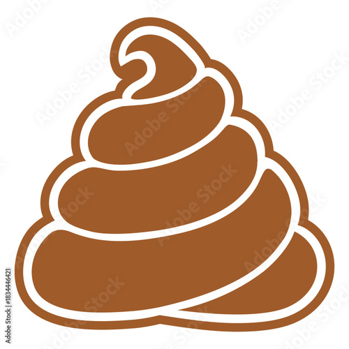 Simple cut out stroke poop