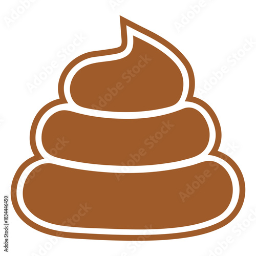 Simple poop stroke cut out