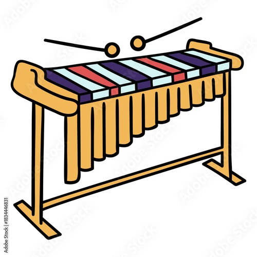 Color stroke simple xylophone vibraphone