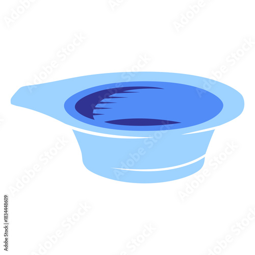 Hair dye bowl semi flat