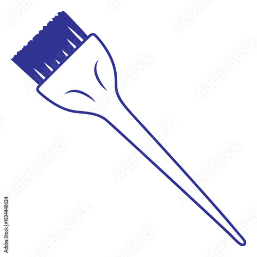Simple filled stroke hair brush
