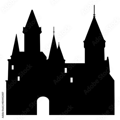 Medieval castle Silhouette