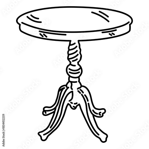 Vintage table stroke
