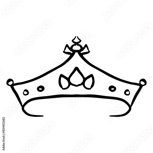 Medieval doodle crown