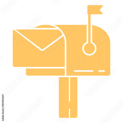Envelope in mailbox