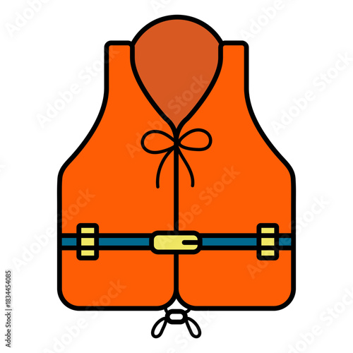 Life jacket color stroke
