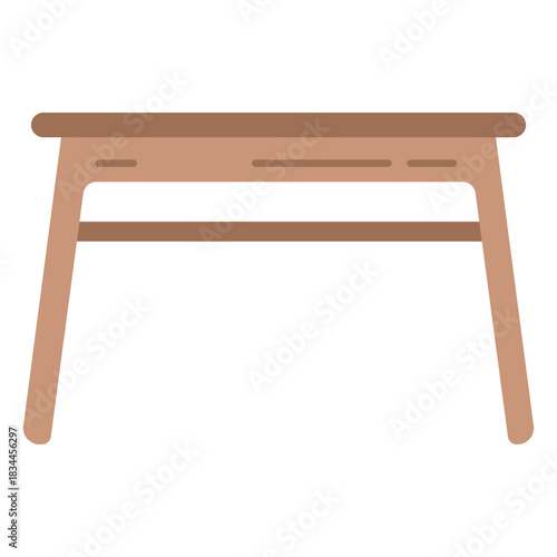 Wood table flat