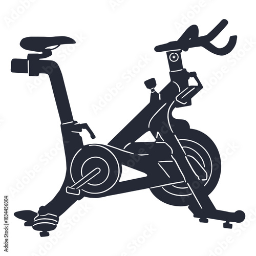Stationary bicycle cut out