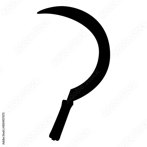Hand sickle silhouette