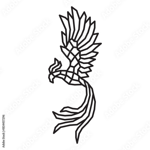 Fenix bird polygonal