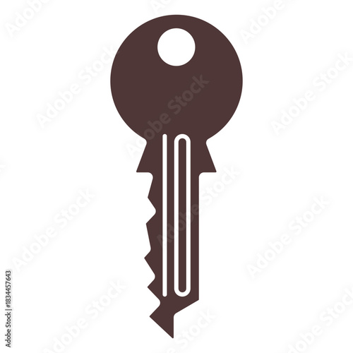 Door key cut out