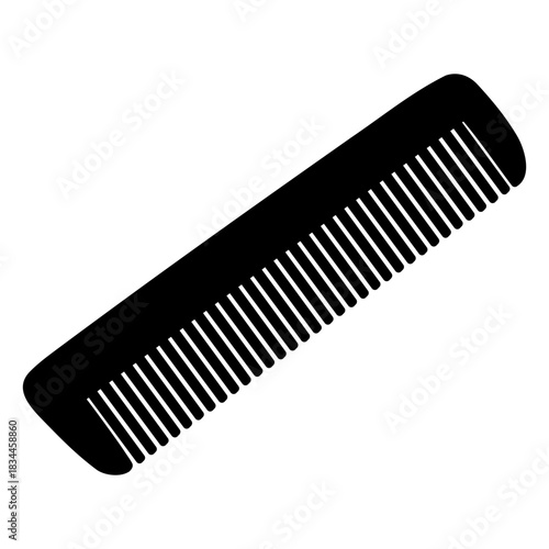 Hairdressers comb silhouette