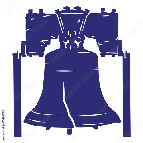 American liberty bell cut out