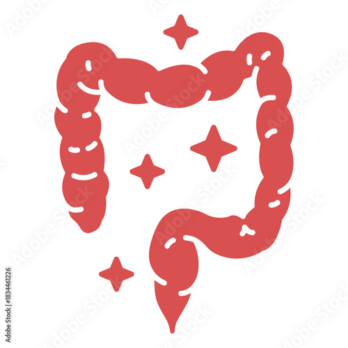 Human bowels cut out