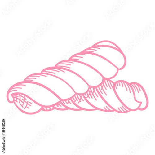 Pink marshmallows stroke