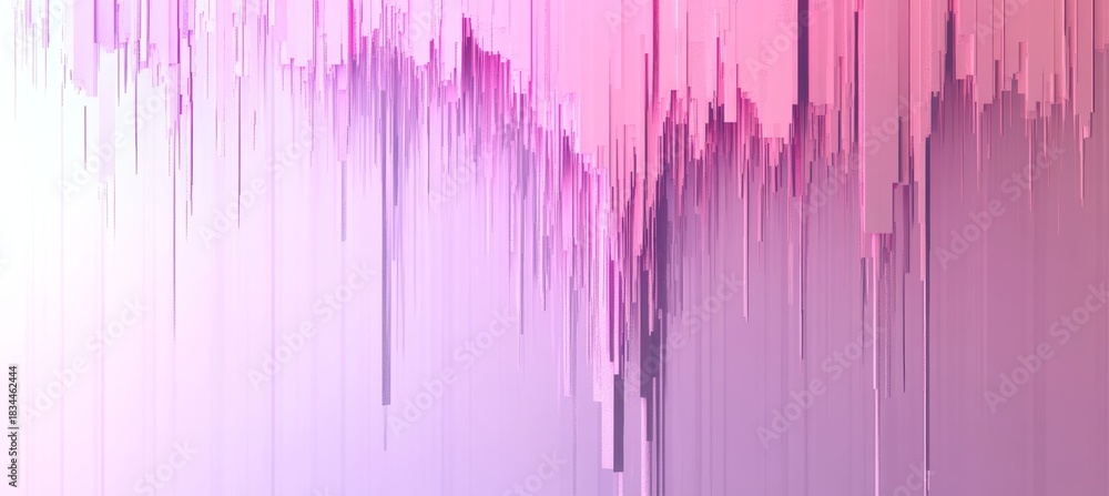 Fototapeta premium Minimalist Digital Art with Soft Pink and Purple Gradient, Abstract Design for Modern Aesthetics