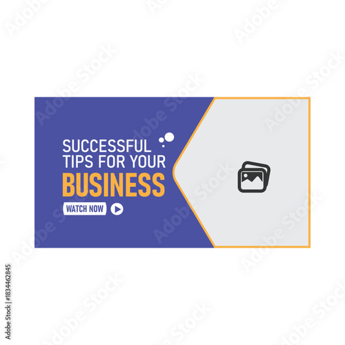 Youtube thumbnail design template