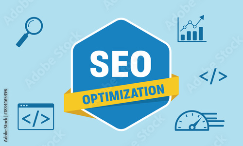 Effective SEO Optimization Strategy and Search Engine Ranking Improvement Illustration
