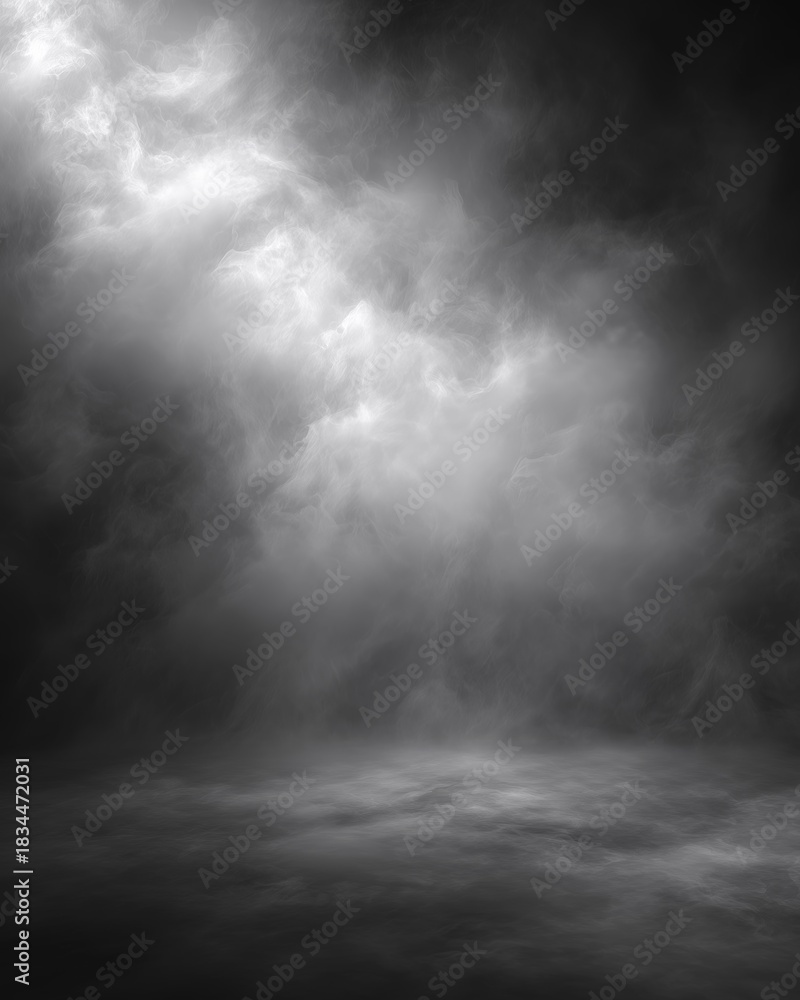 Obraz premium Dramatic Dark Smoke and Fog Background