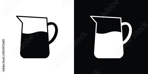 Pitcher icons vector silhouette design. Vector flat graphic design illustration.