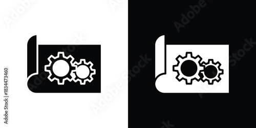 Prototyping icons vector silhouette design. Vector flat graphic design illustration.