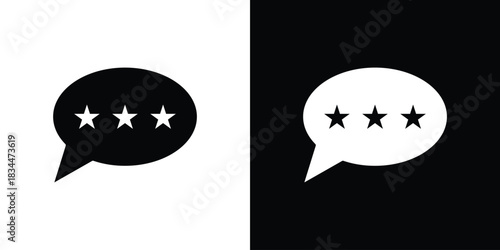 Rating icons vector silhouette design. Vector flat graphic design illustration.